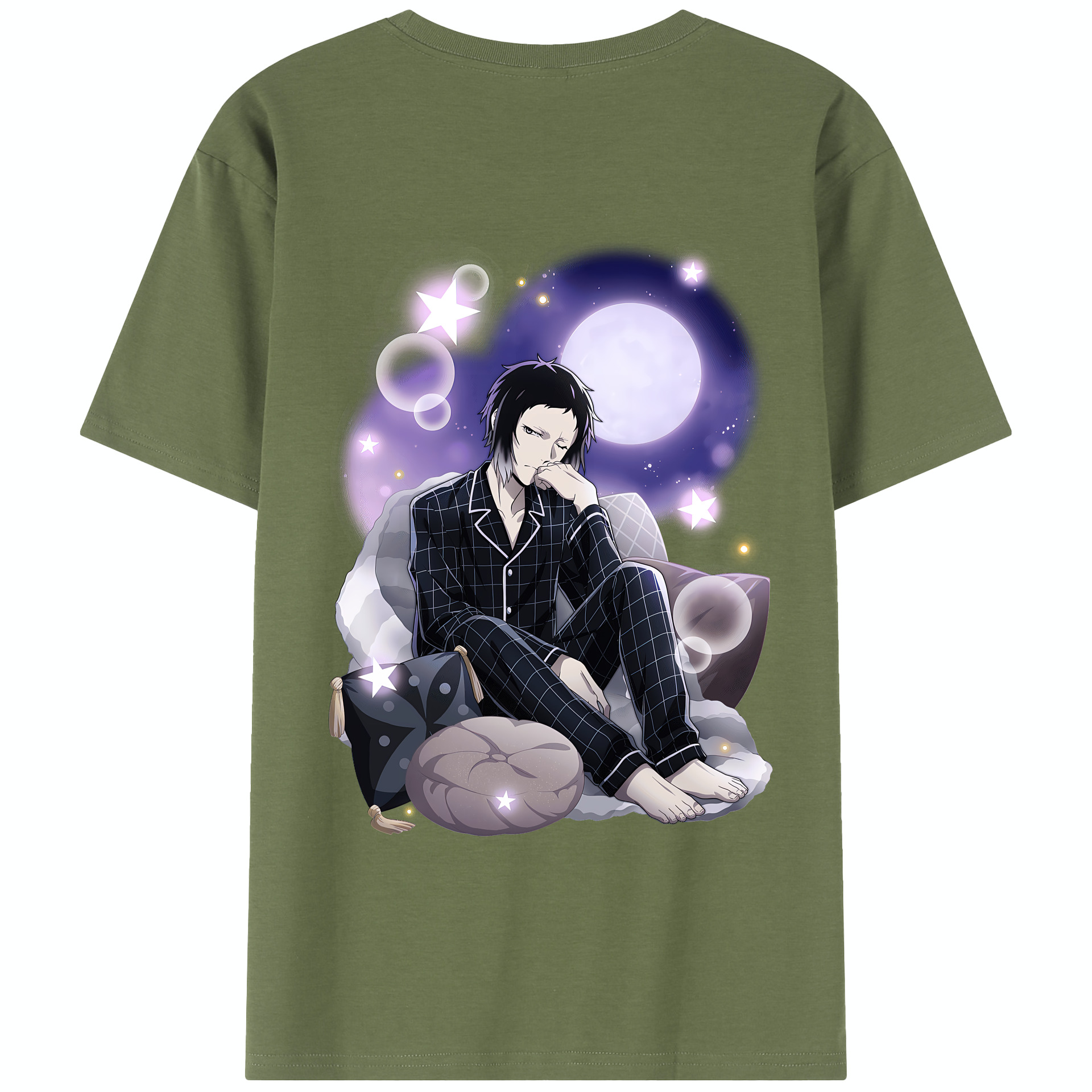 （画像用） 文豪ストレイドッグス Bungo Stray Dogs 綿100％半袖Tシャツ（背面プリント）